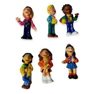 Vintage Sesame Street 90s Puzzle Place Kids Figures Lot Of 6